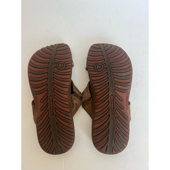 Merrell Brown Qform Air Cushion Performance Sandals Strappy Slide Size 8 - Picture 9 of 10